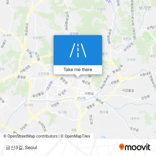 금산3길 map