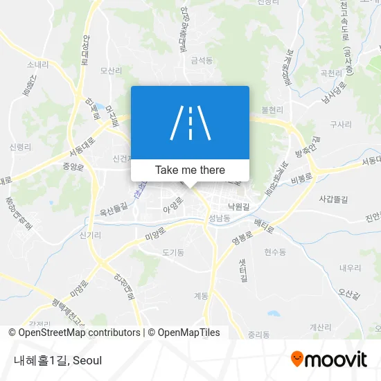 내혜홀1길 map
