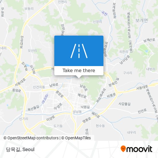 당목길 map