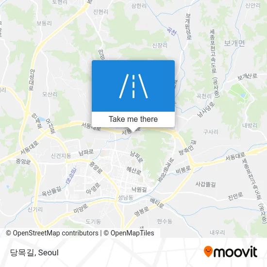 당목길 map
