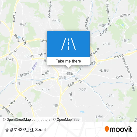 중앙로433번길 map