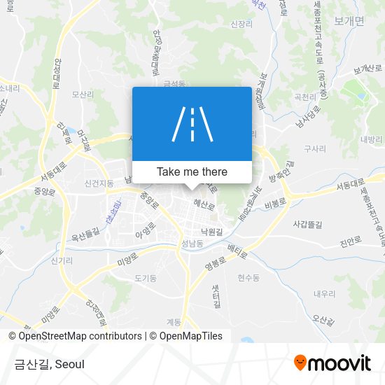 금산길 map