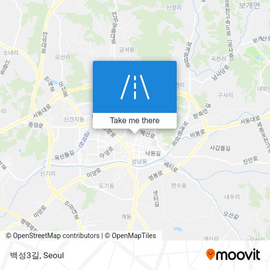 백성3길 map