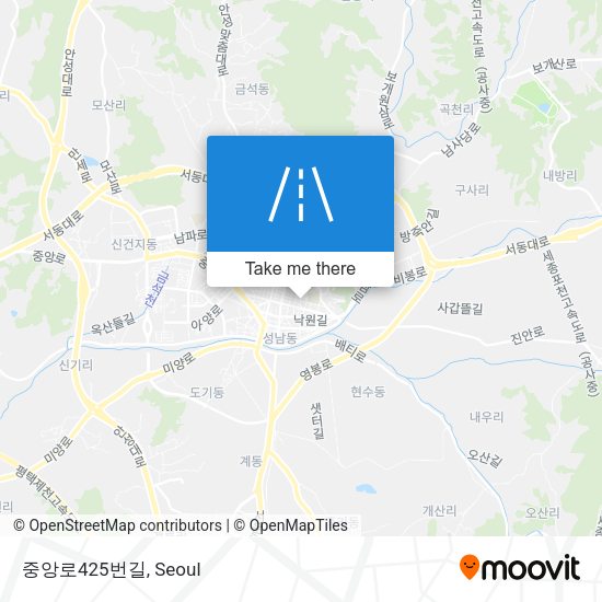 중앙로425번길 map