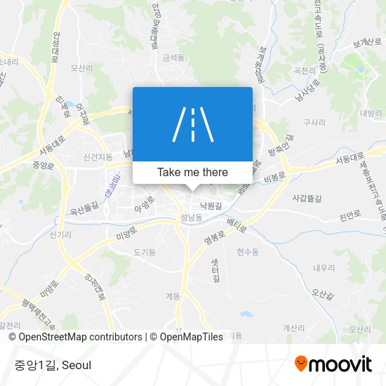 중앙1길 map