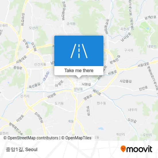 중앙1길 map