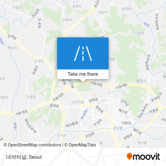 대덕터널 map