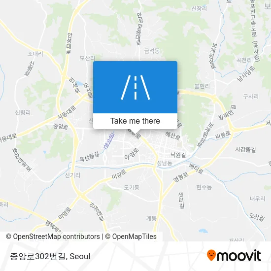 중앙로302번길 map
