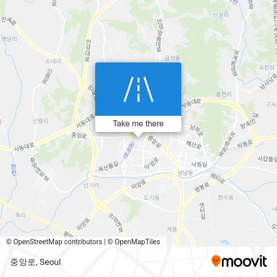 중앙로 map