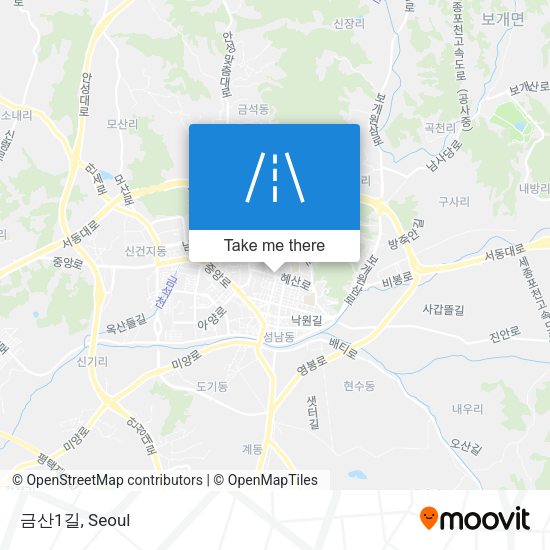 금산1길 map