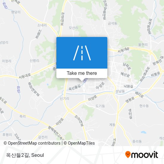 옥산들2길 map