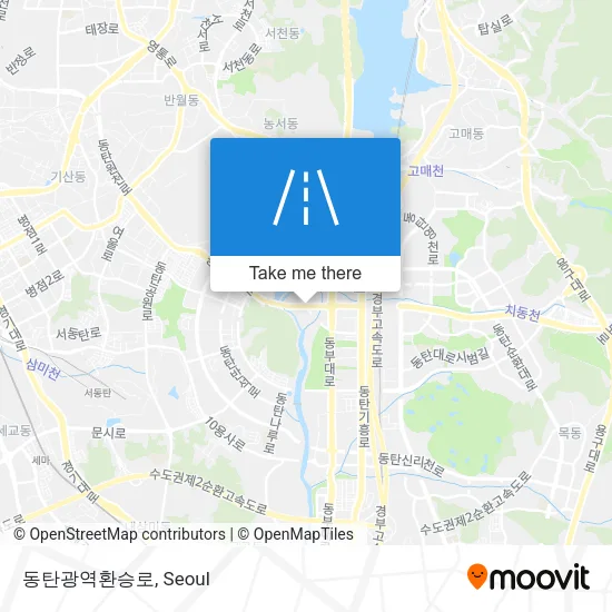 동탄광역환승로 map