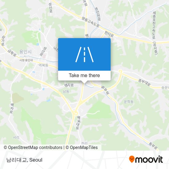 남리대교 map