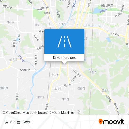 밀머리로 map