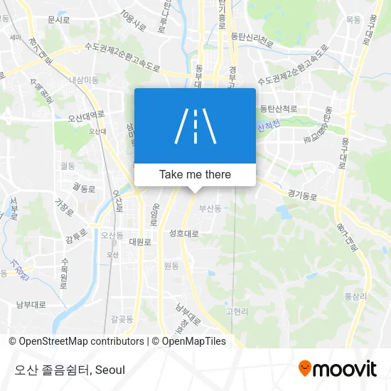 오산 졸음쉼터 map