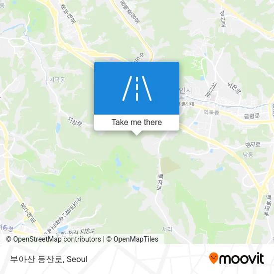 부아산 등산로 map