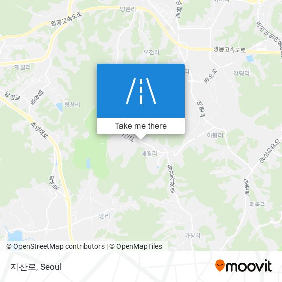 지산로 map