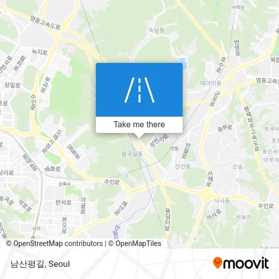 남산평길 map