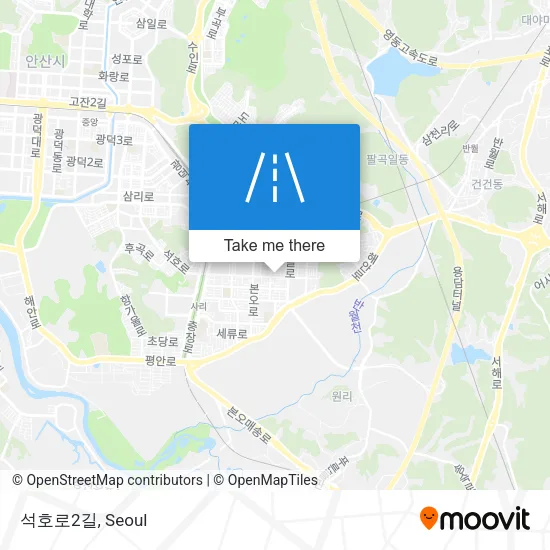 석호로2길 map