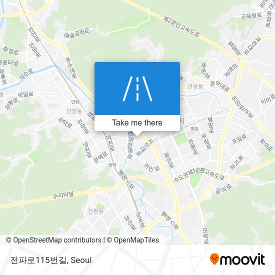 전파로115번길 map