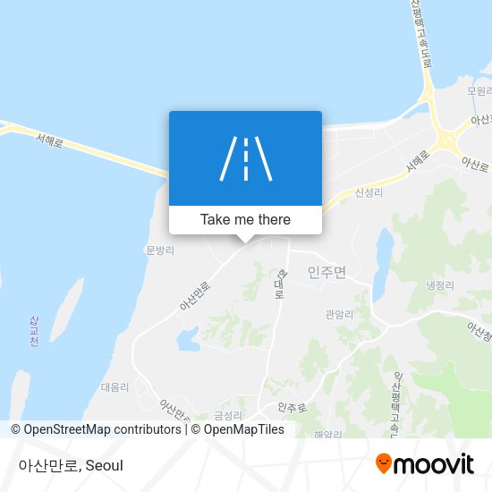 아산만로 map