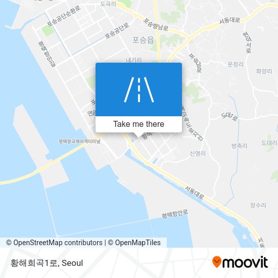 황해희곡1로 map