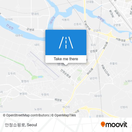 안정쇼핑로 map