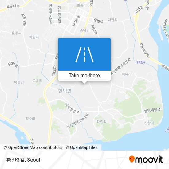 황산3길 map
