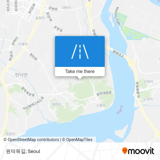 원덕목길 map