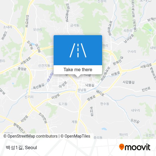 백성1길 map