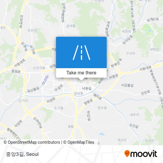 중앙3길 map