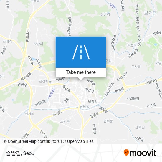 솔밭길 map