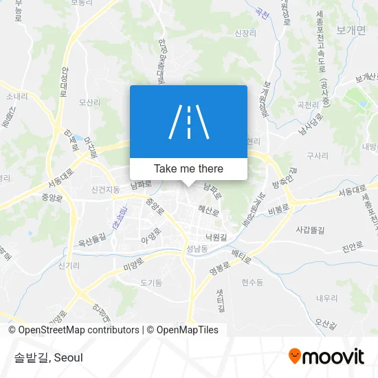 솔밭길 map