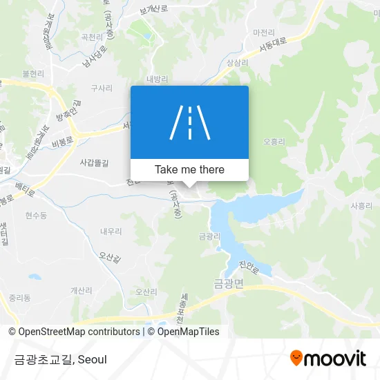 금광초교길 map