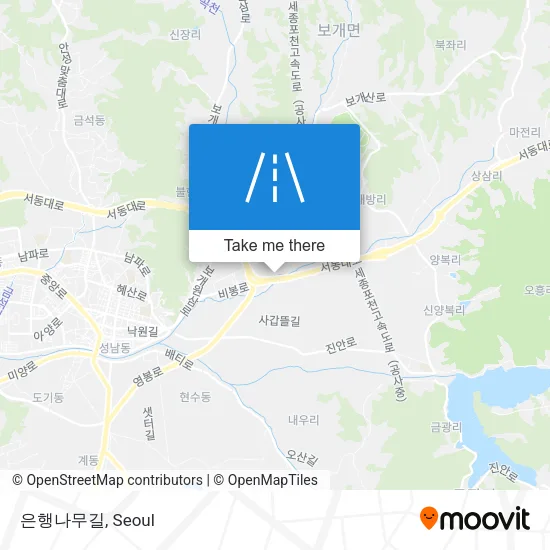 은행나무길 map