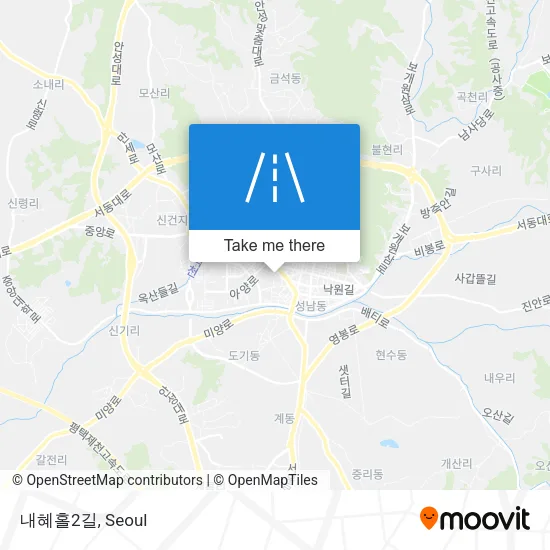 내혜홀2길 map