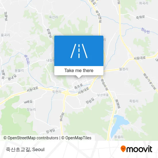 죽산초교길 map