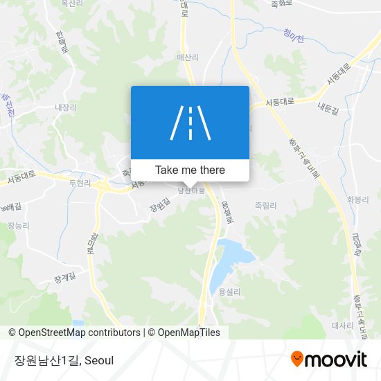 장원남산1길 map