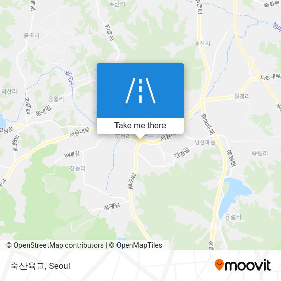 죽산육교 map