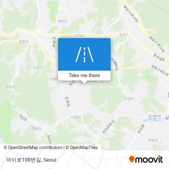 덕이로100번길 map
