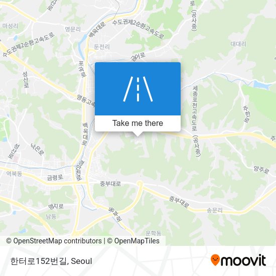 한터로152번길 map
