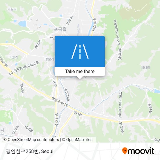 경안천로258번 map