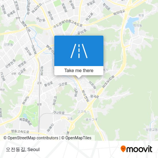 오전동길 map