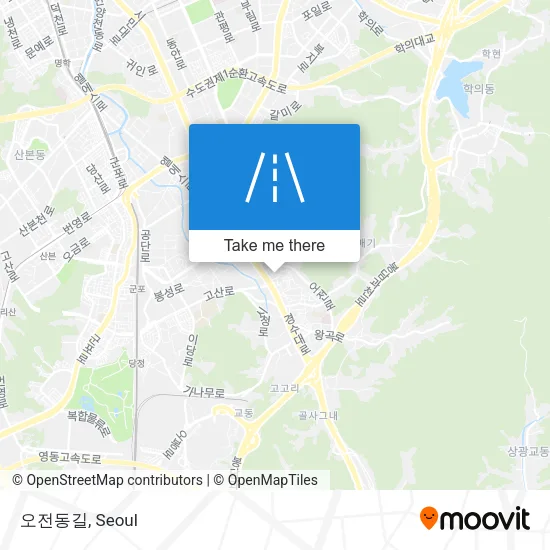 오전동길 map