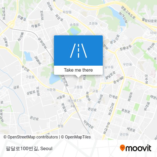 팔달로100번길 map