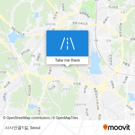 사사안골1길 map