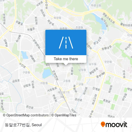 동말로77번길 map