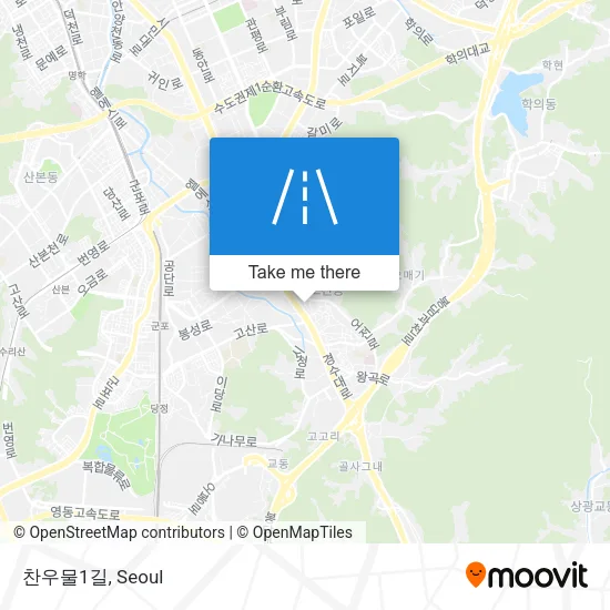 찬우물1길 map