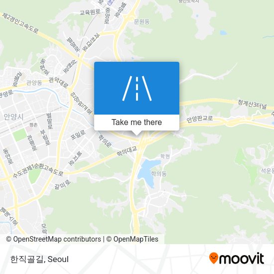 한직골길 map