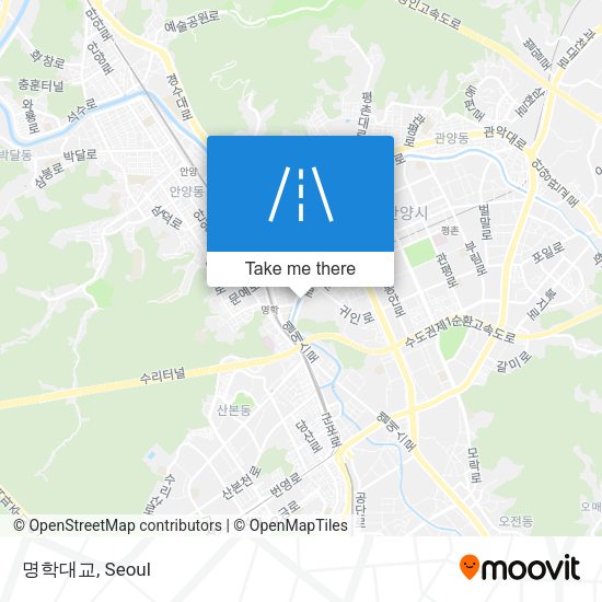명학대교 map